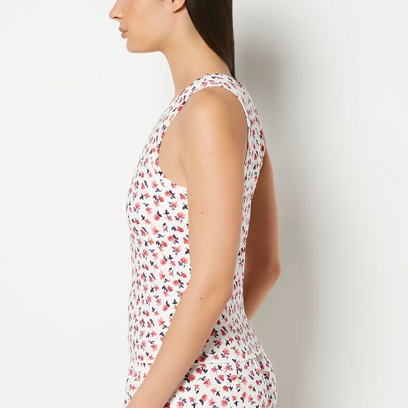 La Senza | Casual Sleep Jersey High Neck Tank Breezy Mid Floral Polyester