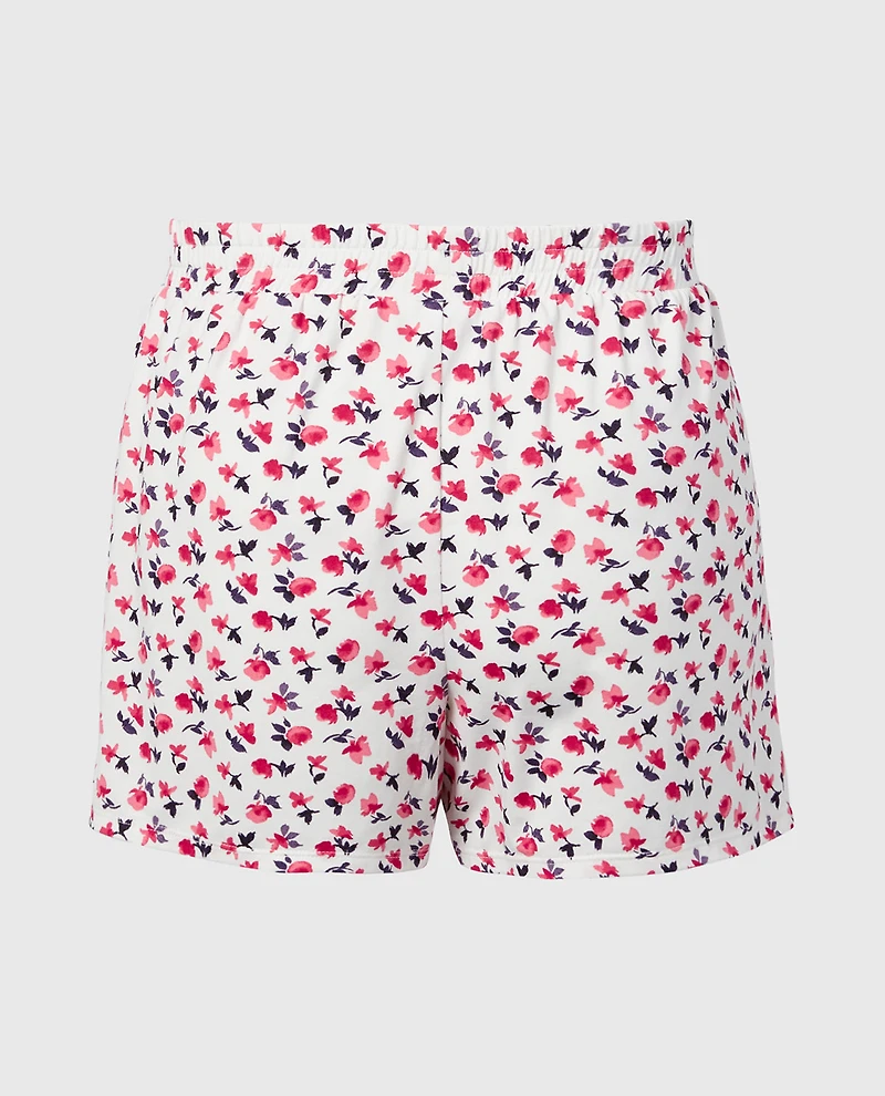 Casual Sleep Jersey Knit Short Breezy Mid Floral
