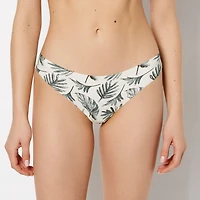 La Senza | No Show Thong Watercolor Foliage Microfiber