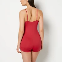 Combiné de nuit en jersey rouge passion