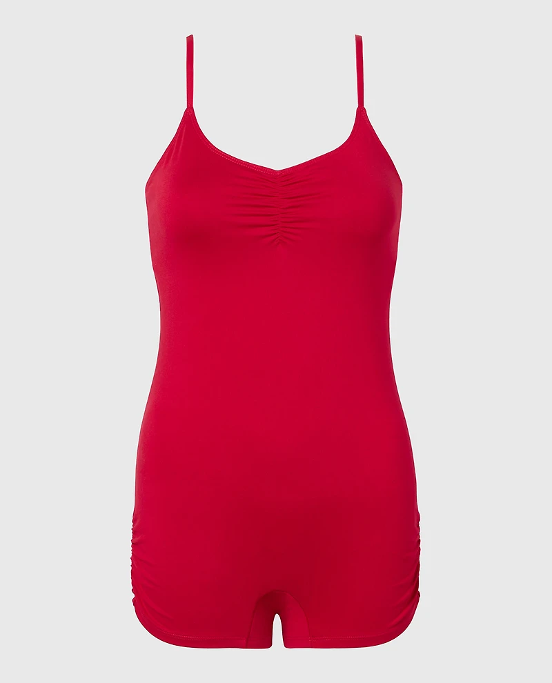 Combiné de nuit en jersey rouge passion