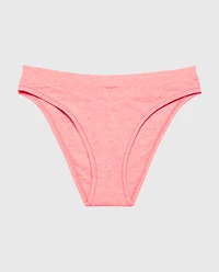 Bikini Wide Waist Cotton Panty Pink Lemonade Heather