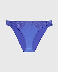 Bikini Micro Panty With Lace Trim Dazzling Blue