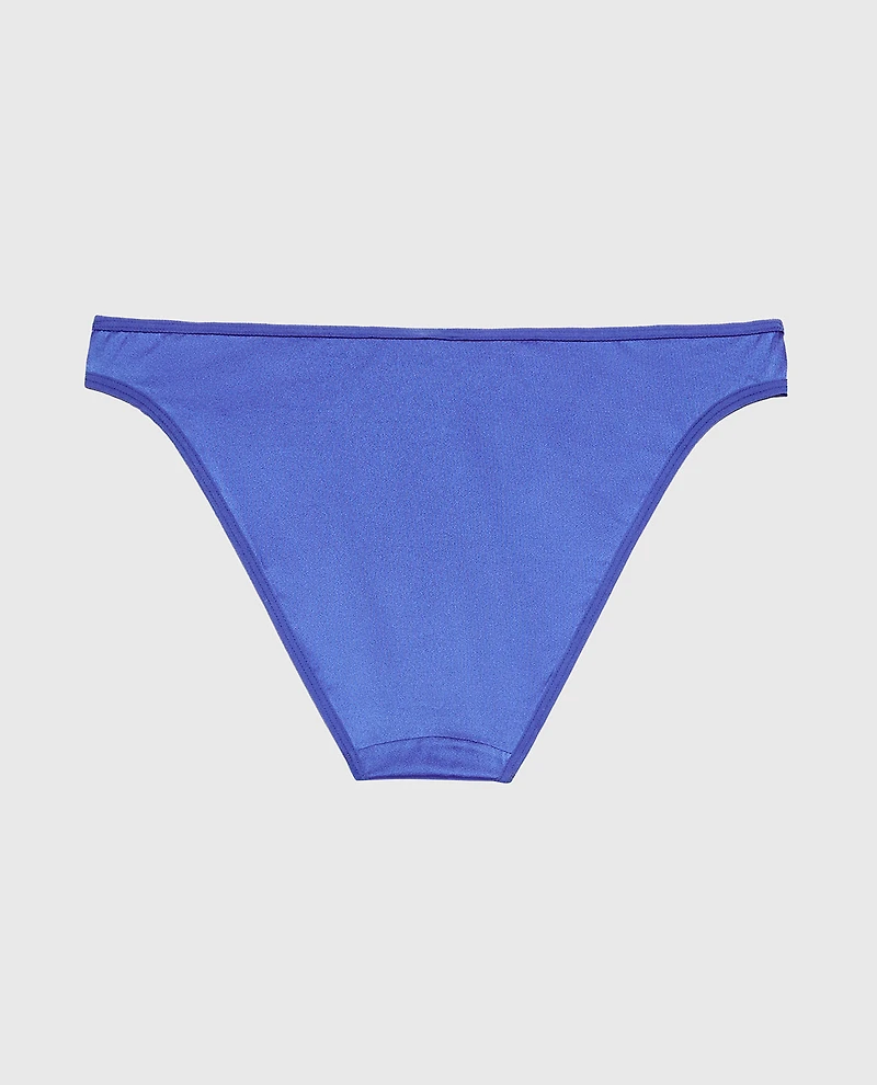 Bikini Micro Panty With Lace Trim Dazzling Blue