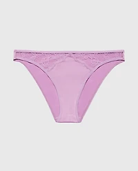 Bikini Micro Panty With Lace Trim Regal Orchid