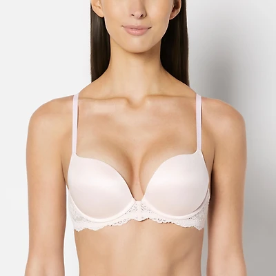 La Senza | Push Up Plunge Bra with Timeless Lace Wing Crystal Pink