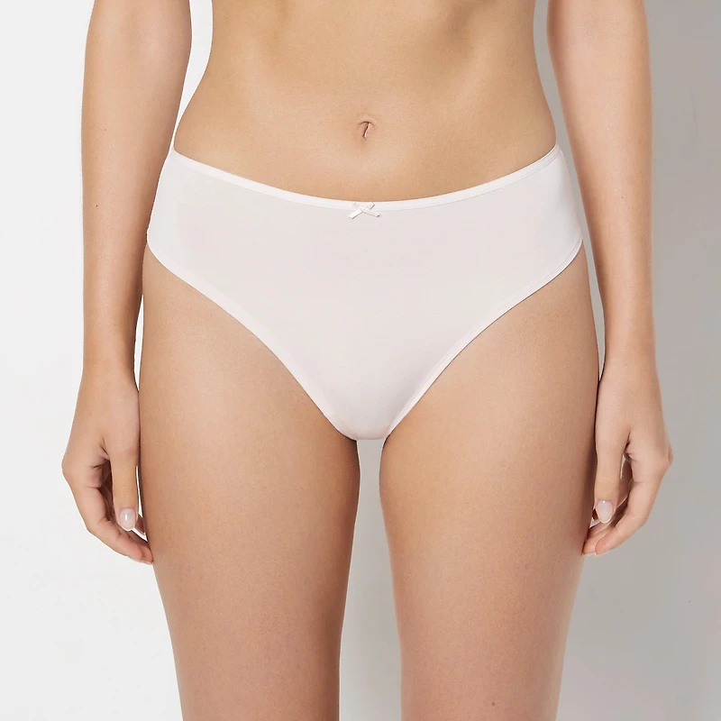 La Senza | Ultrasoft High Waist Thong Panty with Bow Detail Modal