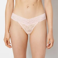 La Senza | Thong Panty in Ultra Lace in Tropical Peach | Lace | Tropical Peach | M