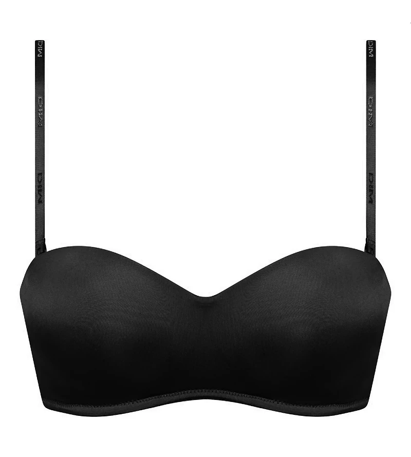 La Senza | Strapless Non-Wired InvisiFree Bra Tuxedo Black Microfiber