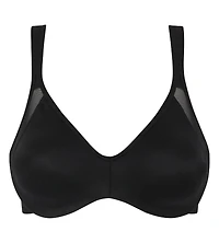 Generous Underwire Minimizer Bra Tuxedo Black