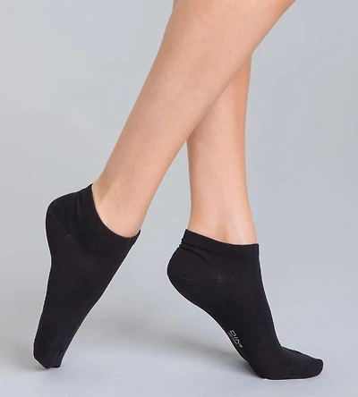 La Senza | Cotton Low-Cut Socks in Tuxedo Black | Cotton | Tuxedo Black | S/M