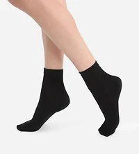 Cotton Ankle Sock Two-Pack Tuxedo Black