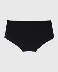 Boyshort Panty with Vanishing Trim Tuxedo Black