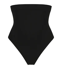 Tanga moulant taille haute smoking noir
