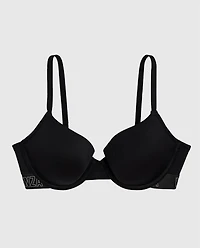 Soutien-gorge corbeille légèrement doublé en smoking noir