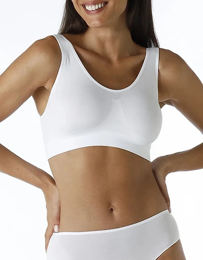 Active Comfort low-impact yoga bralette White
