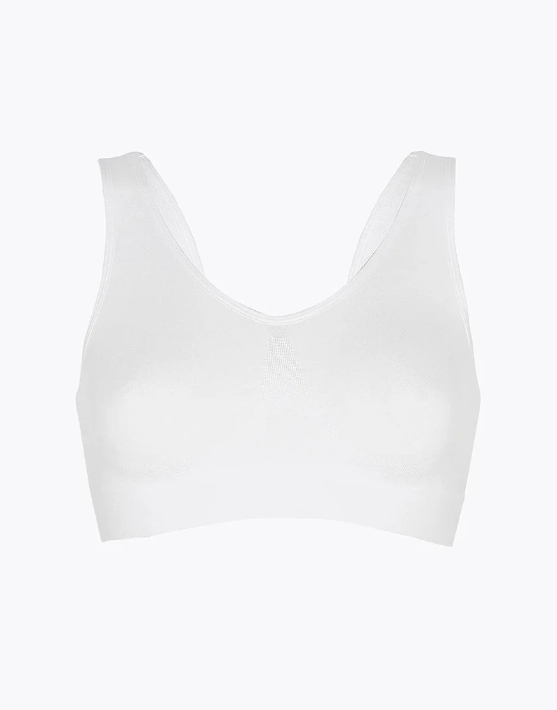 Active Comfort low-impact yoga bralette White