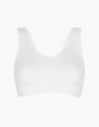 Active Comfort low-impact yoga bralette White