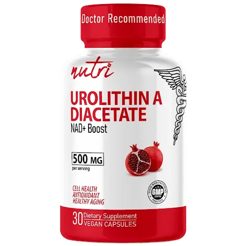 Urolithin A Diacetate NAD+ Boost 500 mg 30ct Capsules