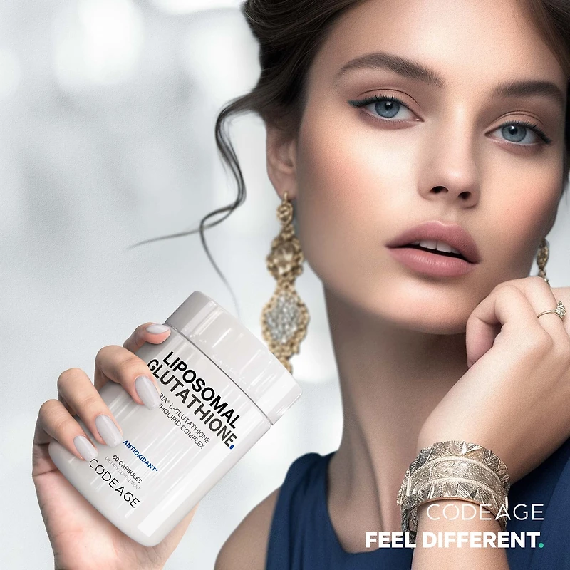 Codeage Liposomal Glutathione, For Men and Women, 500 mg of Setria® L-Glutathione, 350 mg Phospholipid, non-GMO, 60 Capsules