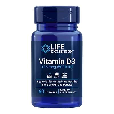 Vitamin D3 High Potency Immune Support, 5000 IU, 60 Softgels, by Vitamin World