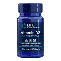 Vitamin D3 High Potency Immune Support, 5000 IU, 60 Softgels, by Vitamin World