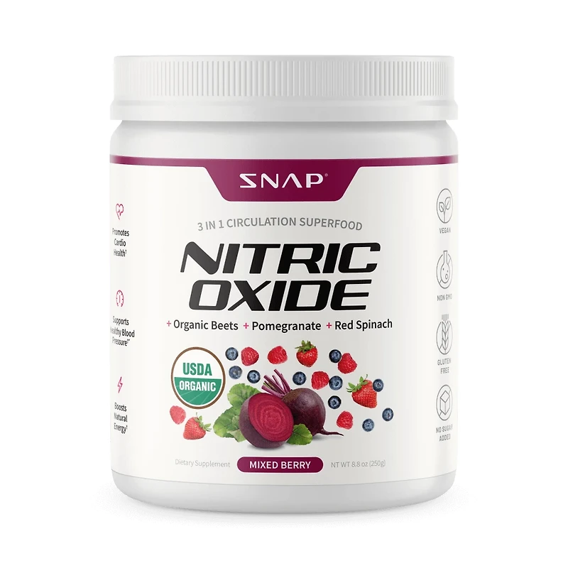 Snap Nitric Oxide Organic Beets Original Berry 8.8oz