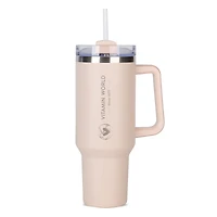 Tumbler With Straw Pink 40oz