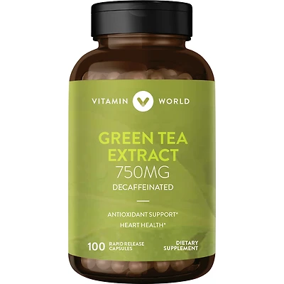 Decaffeinated Green Tea Extract, Capsules
