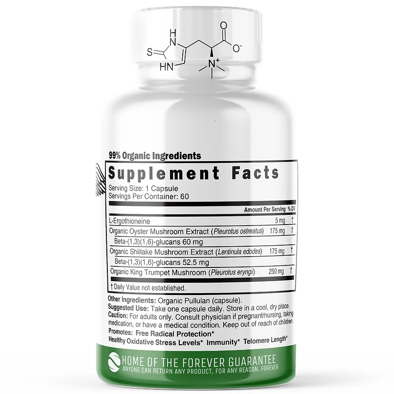 99% Organic Ergothioneine Mushroom complex