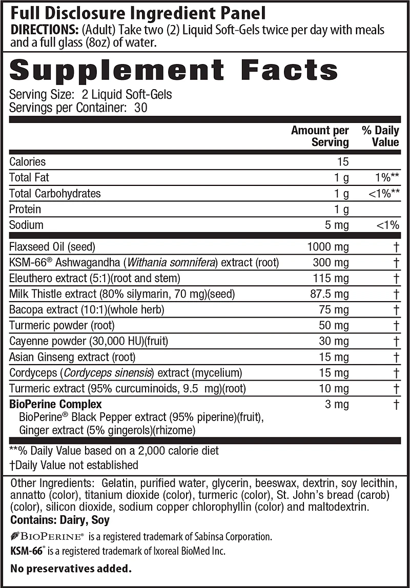 Ashwagandha Extra Strength 60 Softgels