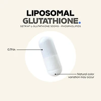 Codeage Liposomal Glutathione, For Men and Women, 500 mg of Setria® L-Glutathione, 350 mg Phospholipid, non-GMO, 60 Capsules
