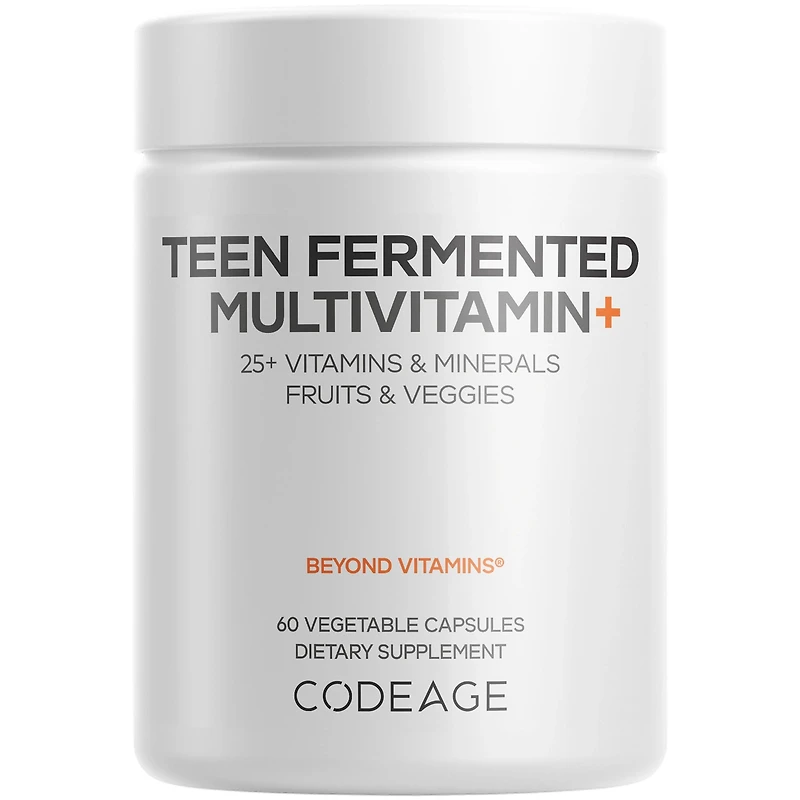 Codeage Teen’s Fermented Multivitamin, 60 Caps