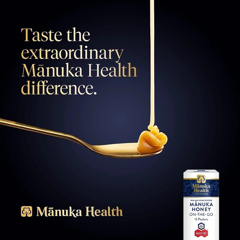 Manuka Honey MGO 115+ On-the-Go Wellness, 60g, by Manuka Health New Zealand