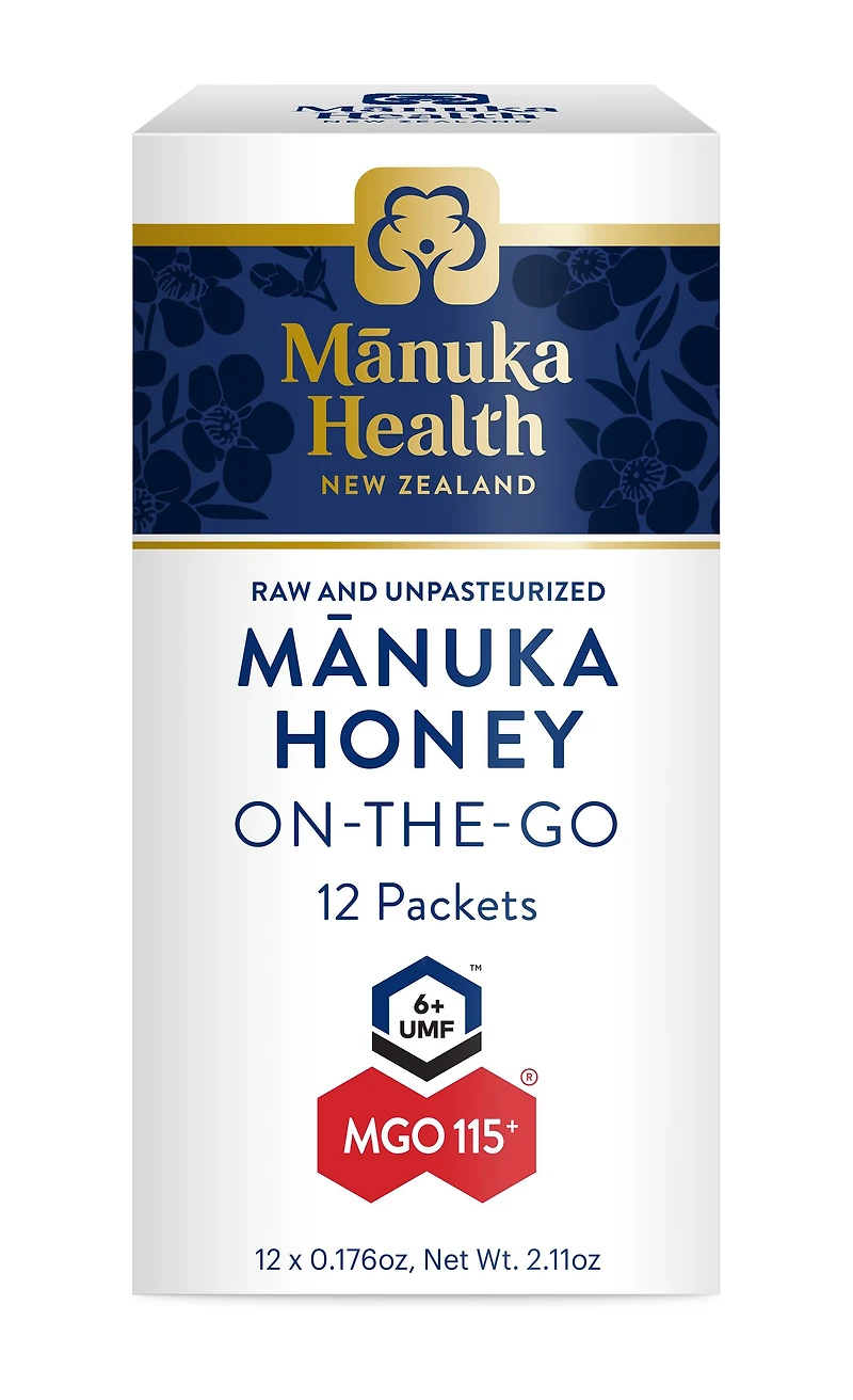 Manuka Honey MGO 115+ On-the-Go Wellness, 60g, by Manuka Health New Zealand