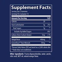 Trace Minerals Shilajit, 30 Organge Flavored Gummies