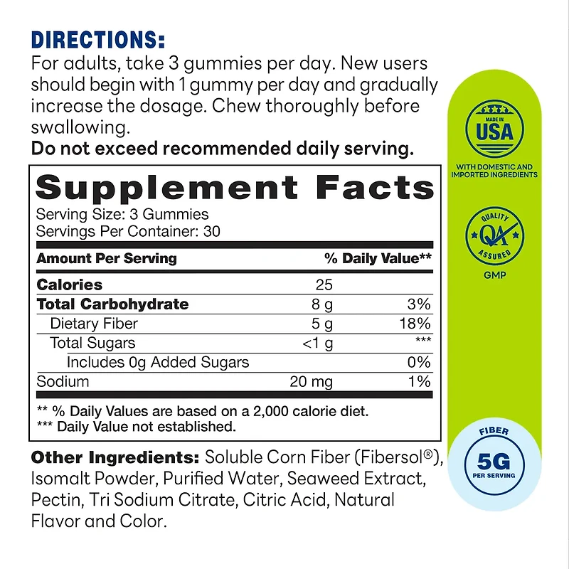 Adult Fiber, 90 Gummies