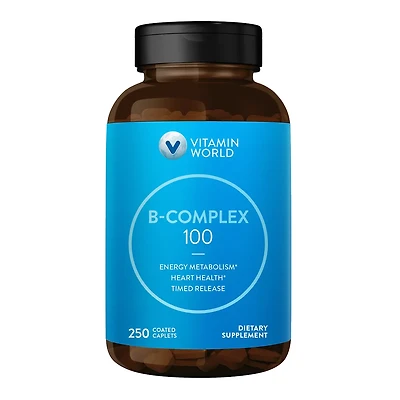 B-Complex 100 | Vitamin World | Caplet | 250ct