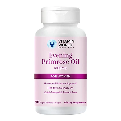 Evening Primrose Oil for Women 1300mg, 90 Softgels