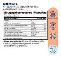 Hydrolyzed Marine Collagen Peptides with Hyaluronic Acid | Vitamin World | Capsule | 120ct