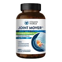 Double Strength Joint Mover, Glucosamine Chondroitin with MSM Support Supplement, Boswellia, 120 Coated Caplets