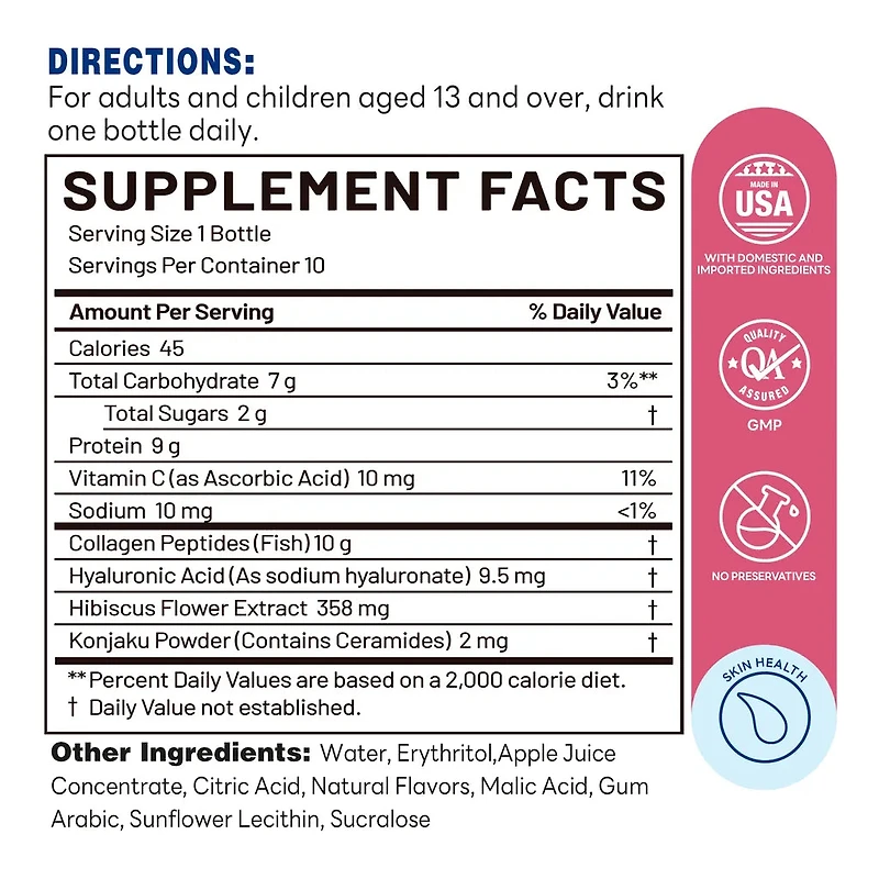 Collagen 10, Fish Collagen Peptides 50ml 000mg | Vitamin World | Liquid | 500ml