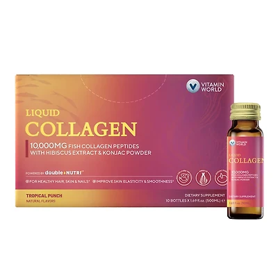 Collagen 10, Fish Collagen Peptides 50ml 000mg | Vitamin World | Liquid | 500ml