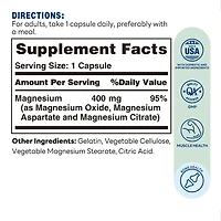 MAGNESIUM COMPLEX 400mg | Vitamin World | Capsule | 60ct