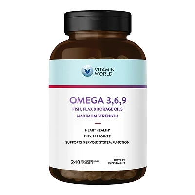 Omega 3,6,9 Fish, Flax & Borage Oils , Health Support, By Vitamin World