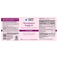 Menopause Support Formula with Soy Isoflavones & Black Cohosh, Hormonal & Mood Support, 60 Capsules
