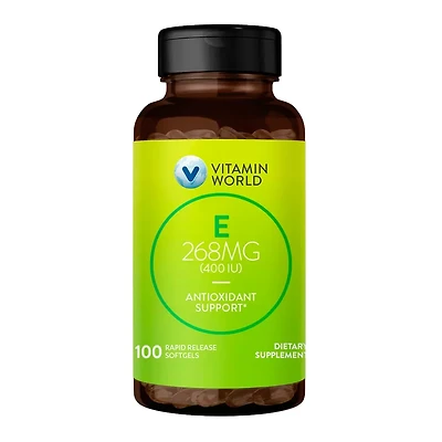 Natural Vitamin E (400 IU) ct 268mg | World Softgel 250