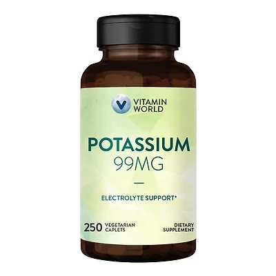 Potassium 99mg | Vitamin World | Caplet | 250ct