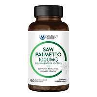 Saw Palmetto 1000mg | Vitamin World | Softgel | 90ct