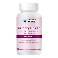 Vitamin World Urinary Health with Whole Cranberries and Hibiscus for Women, 60 Vegetarian Capsules